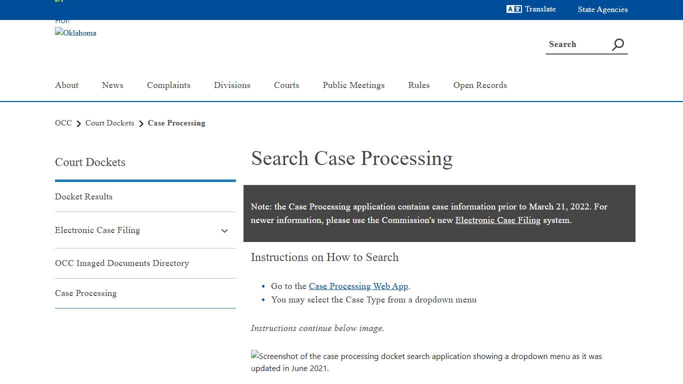 Case Processing